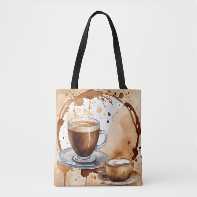 Ingenting annat än kaffestänk tygkasse (Framsida)
