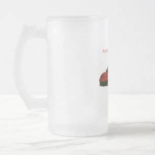Ingenting annat än rockor frostat ölglas