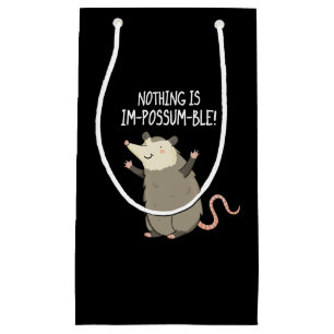 Ingenting är impossum-ble-funny Possum Pun Mörk BG