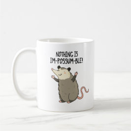 Ingenting är impossum-funny Possum Pun Kaffemugg