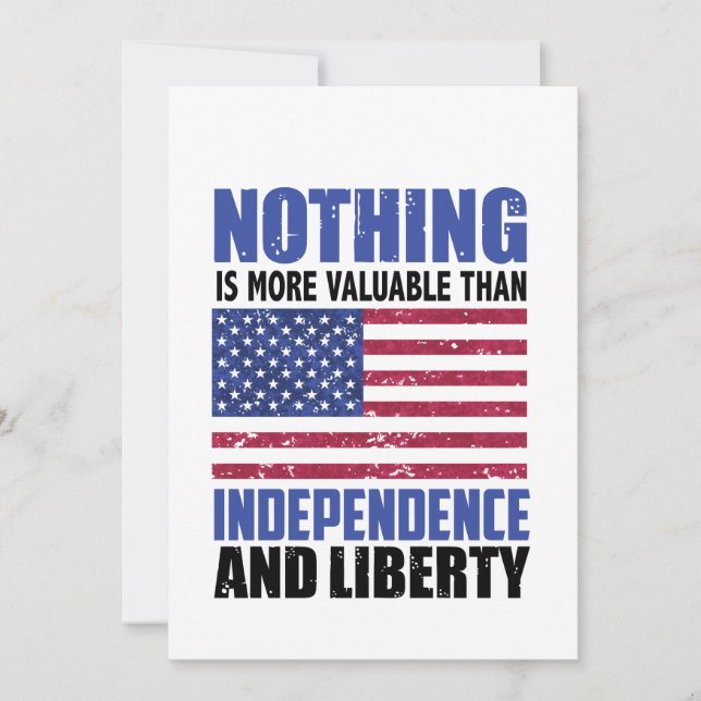 Ingenting är mer värdefullt än självständighet och meddelande (Framsida)