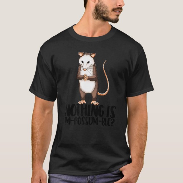 Ingenting är min pottstyck, Cute Little Possum Kär T Shirt (Framsida)