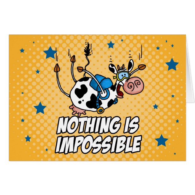 Ingenting är omöjligt hälsningskort (Framsidan Horizontal)