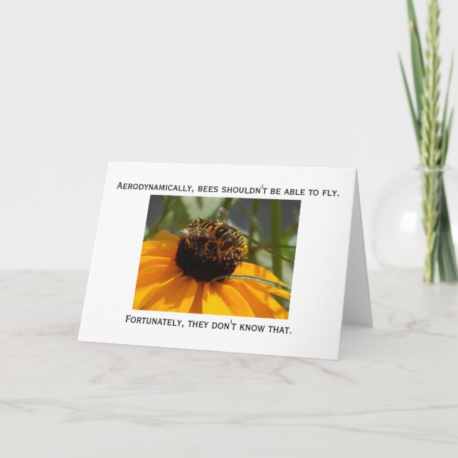 Ingenting är omöjligt noterar kortet kort (Framsida)