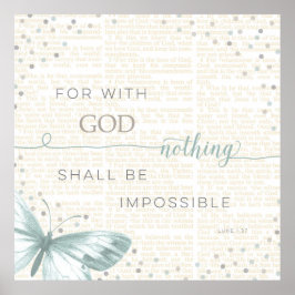 Ingenting är omöjligt poster