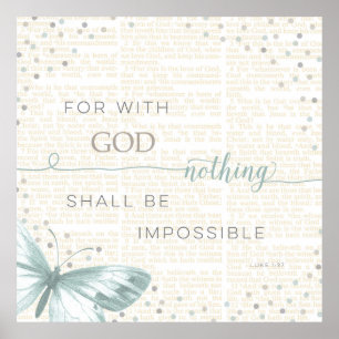 Ingenting är omöjligt poster