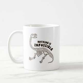 Ingenting är osynligt med dosinosaur Bones Pun Mug Kaffemugg