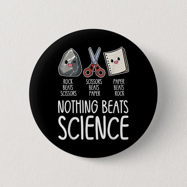 Ingenting Beats Science Funny Back to school Stem  Knapp (Framsida)