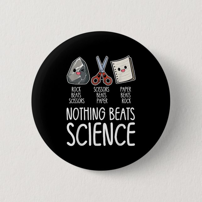Ingenting Beats Science Funny Back to school Stem  Knapp (Framsida)