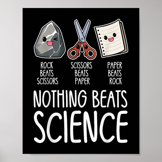 Ingenting Beats Science Funny Back to school Stem  Poster (Framsidan)