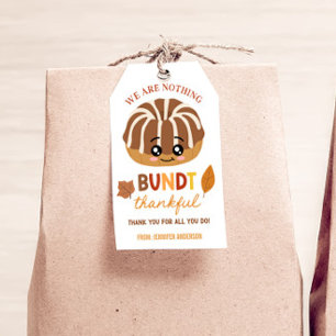 Ingenting Bundt Tacksam Höst Bundt Kaka Presentkor Presentetikett