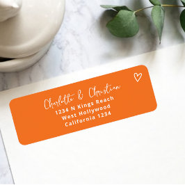 Ingenting Finare Bara Kärlek Groovy Retro 70-talet Returadress Etikett