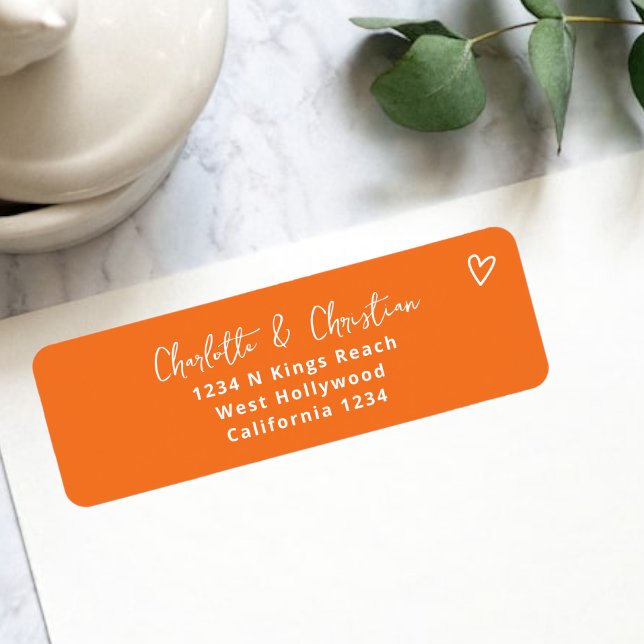 Ingenting Finare Bara Kärlek Groovy Retro 70-talet Returadress Etikett (Nothing Fancy Just Love Groovy Retro 70s Wedding Labels from Ricaso. Add your own address. )