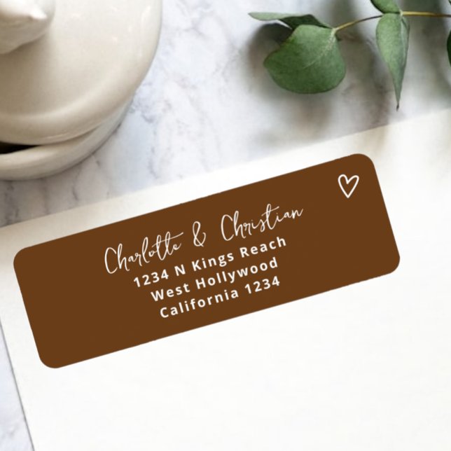 Ingenting Finare Bara Kärlek Groovy Retro 70-talet Returadress Etikett (Nothing Fancy Just Love Groovy Retro 70s Wedding Labels from Ricaso. Add your own address. )