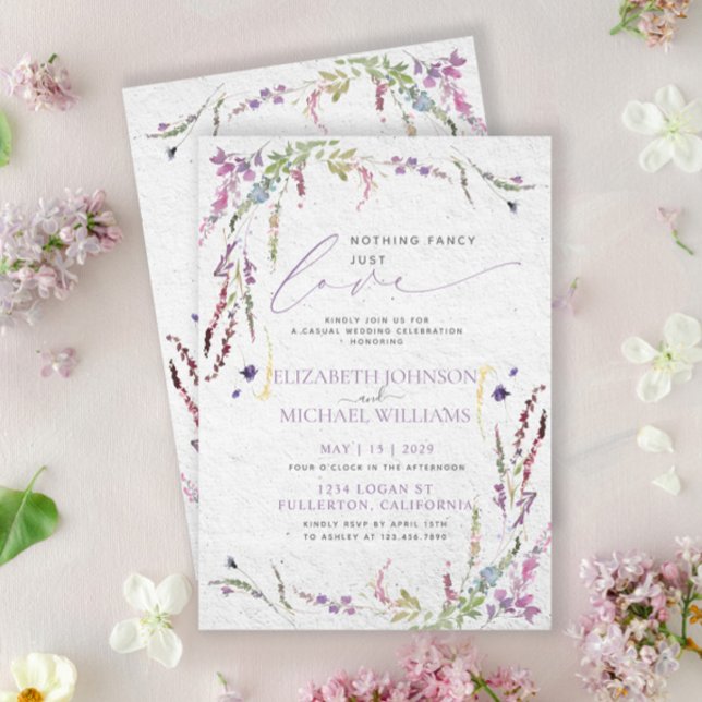 Ingenting Finare Just Kärlek Blommigt Avslappnad B Inbjudningar (Skapare uppladdad)