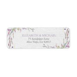 Ingenting Finare Just Kärlek Blommigt Returadress Etikett