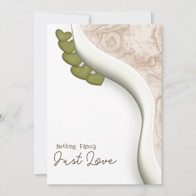 Ingenting Finare Just Kärlek Bohemian Avslappnad B Inbjudningar (Framsida)