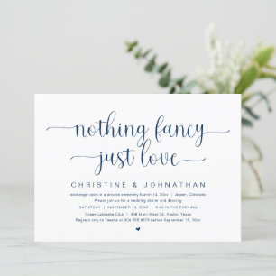 Ingenting Finare Just Kärlek, Bröllop Elopement Pa Inbjudningar