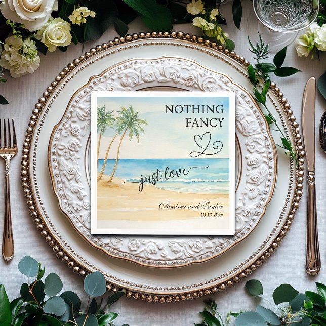 Ingenting Finare just Kärlek Elegant bröllop Pappersservett (Skapare uppladdad)