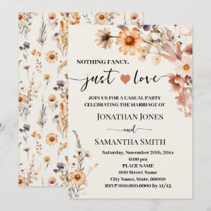 Ingenting Finare Just Kärlek Elopement Fall Wildbl Inbjudningar