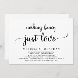 Ingenting Finare just Kärlek, enkel minimal Rustic Inbjudningar
