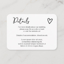 Ingenting Finare Just Kärlek enkel QR-kod Tilläggskort