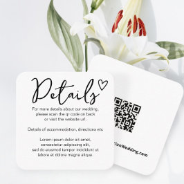 Ingenting Finare Just Kärlek enkel QR-kod Tilläggskort