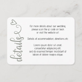 Ingenting Finare Just Kärlek enkel QR-kod Tilläggskort