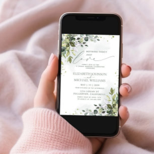 Ingenting Finare Just Kärlek Eucalyptus Grönt Bröl Inbjudningar