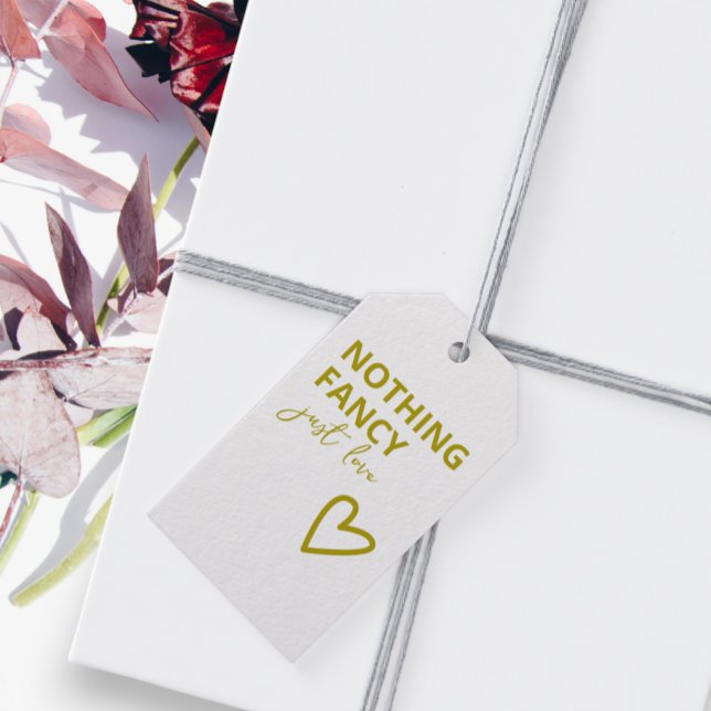 Ingenting Finare Just Kärlek Groovy Grönt Bröllop Presentetikett (Nothing Fancy Just Love Retro Wedding Gift Tags from Ricaso. 
Colorful tags for your favors)