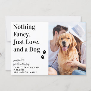 Ingenting Finare just Kärlek Hund Bröllop spara da Meddelande