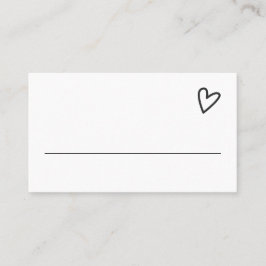 Ingenting Finare Just Kärlek minimalistiskt Bröllo Placeringskort