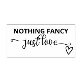 Ingenting Finare Just Kärlek minimalistiskt Bröllo Självfärgande Stämpel