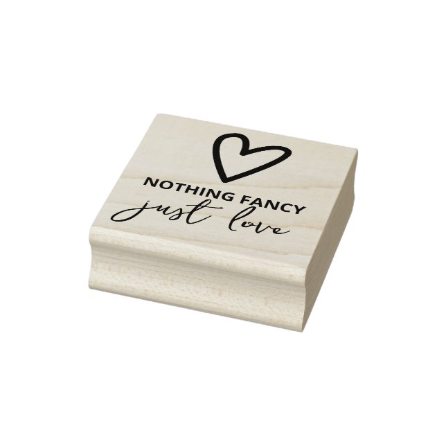 Ingenting Finare Just Kärlek minimalistiskt Bröllo Stämpel (Stämpel)