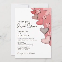 Ingenting Finare Just Kärlek Modern Retro Vibes Br Inbjudningar