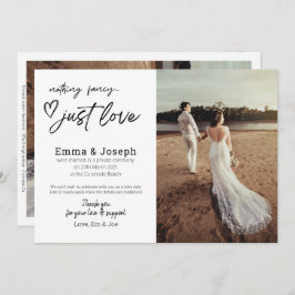 "Ingenting finare just kärlek", modernt, minimalis Meddelande