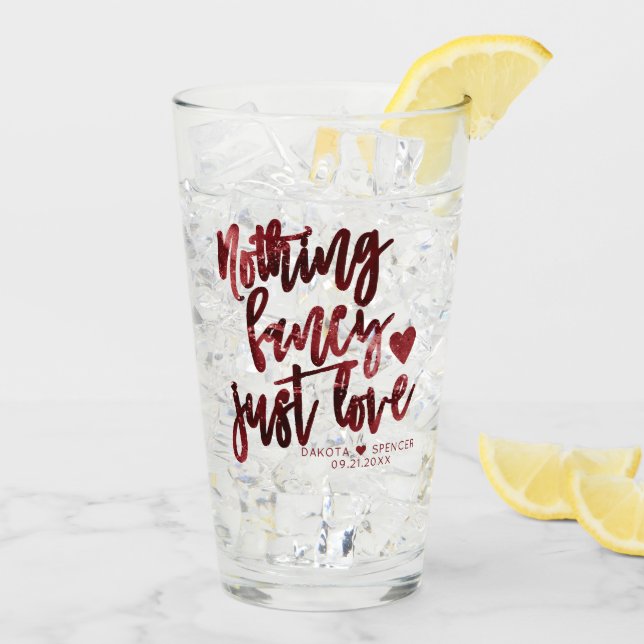 Ingenting Finare Just Kärlek | Mörk Crimson Red Br Glaskopp (Bakside Is)