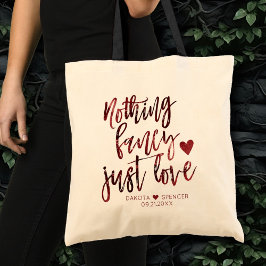 Ingenting Finare Just Kärlek | Mörk Crimson Red Br Tygkasse