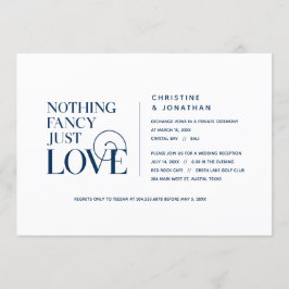 Ingenting Finare, Just Kärlek, Navu Blue, Elopemen Inbjudningar