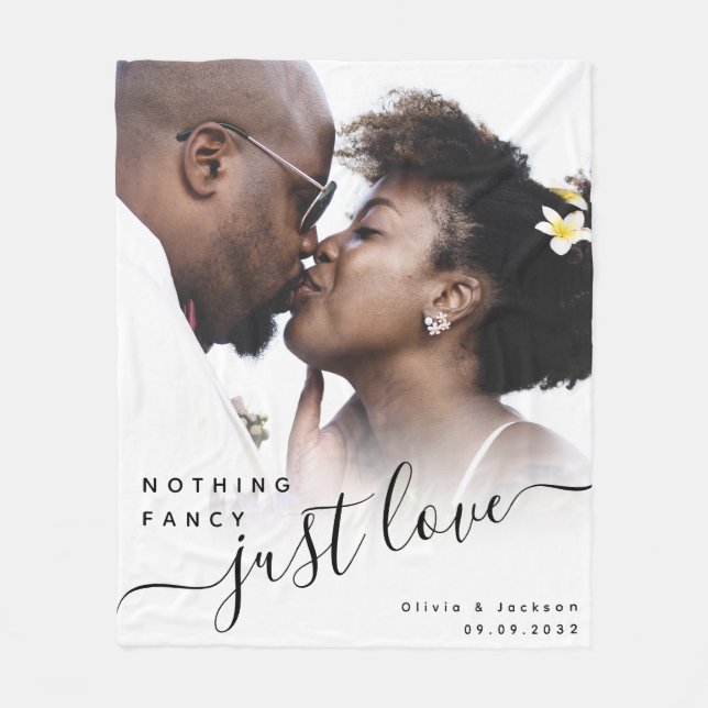 Ingenting Finare Just Kärlek Newlyweds Fleecefilt (Framsidan)