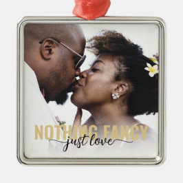 Ingenting Finare Just Kärlek Newlyweds Julgransprydnad Metall