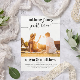 Ingenting Finare Just Kärlek Photo QR-koden Bröllo Inbjudningar