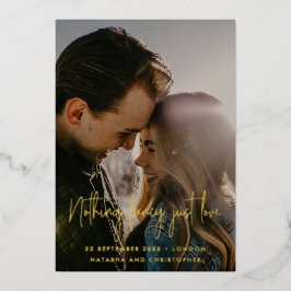 Ingenting Finare Just Kärlek QR Photo Bröllop Spar