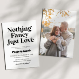 Ingenting Finare Just Kärlek Retro Avslappnad Bröl Inbjudningar