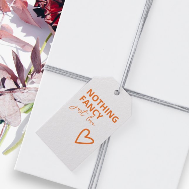 Ingenting Finare Just Kärlek Retro Bröllop Presentetikett (Nothing Fancy Just Love Retro Wedding Gift Tags from Ricaso. 
Colorful tags for your favors)