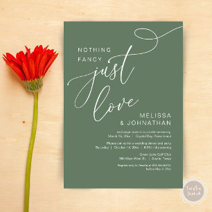 Ingenting Finare, Just Kärlek, Romantic Bröllop Mi Inbjudningar