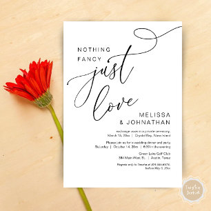 Ingenting Finare, Just Kärlek, Romantic Bröllop Mi Inbjudningar