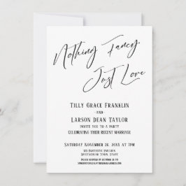 Ingenting Finare, Just Kärlek Simple Elegant Typog Inbjudningar