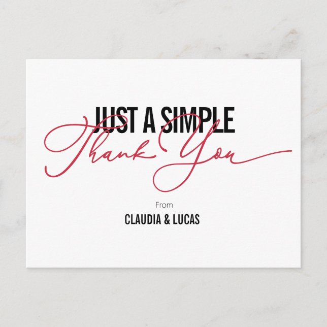 Ingenting Finare Just Kärlek Tack Vykort (Framsida)