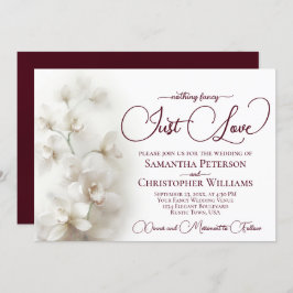 Ingenting Finare Just Kärlek White Orchids Bröllop Inbjudningar